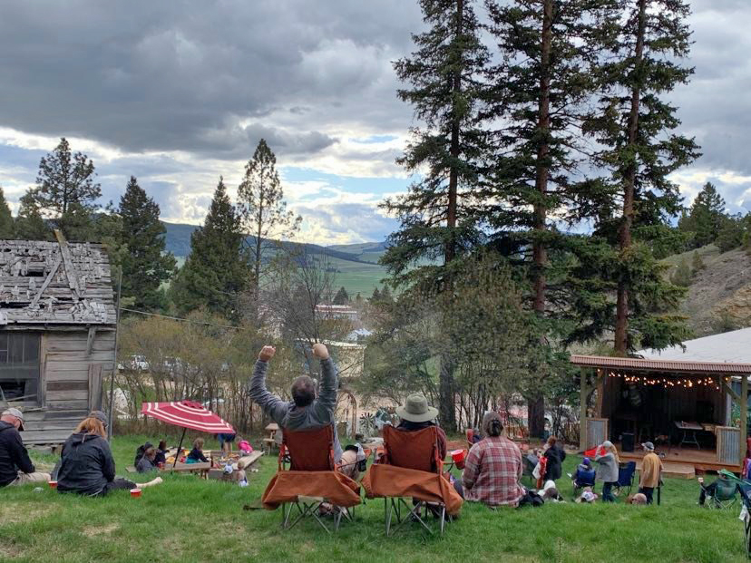 Outside.  Music.  Fresh Air.  Fresh Beer.  It's all at The Springs by Philipsburg Brewing Company up the hill at the end of the street.