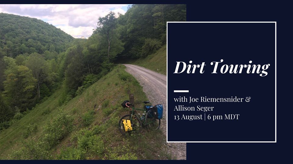Learn about bicycle dirt & gravel touring on Thursday night courtesy of  Adventure Cycling