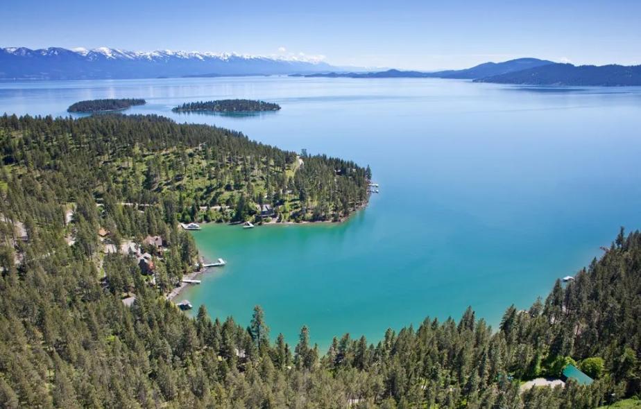 Flathead Lake Montana - one of the prettiest places in the world to spend the day on a sailboat.