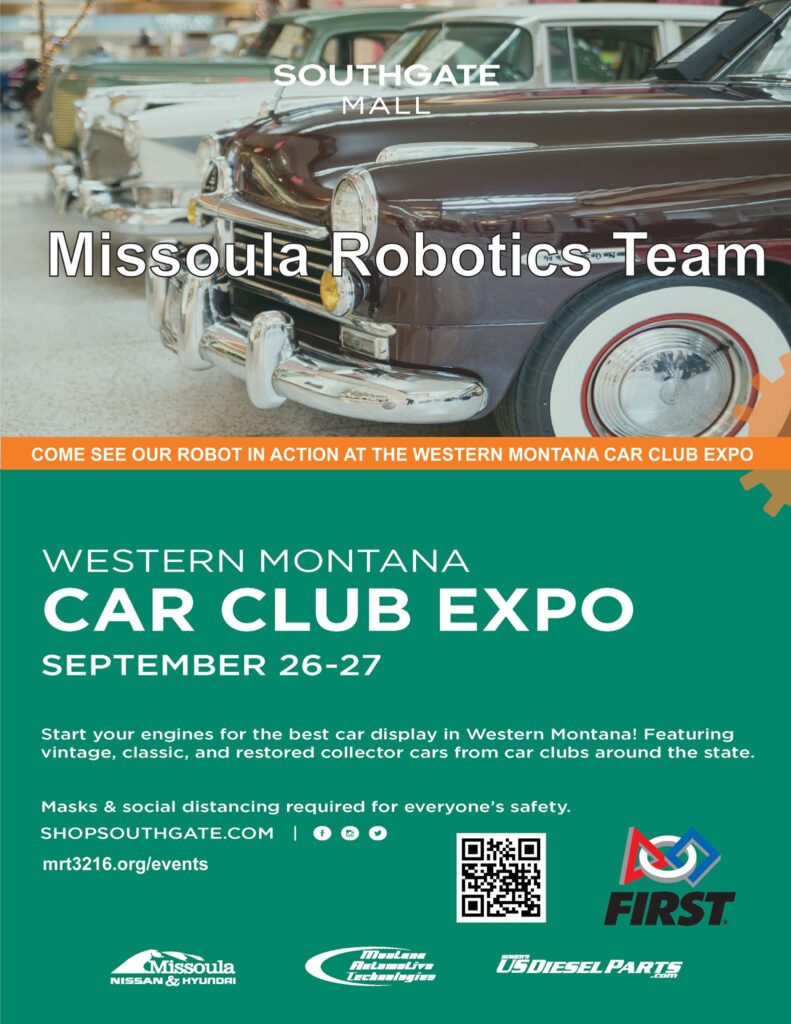 Missoula Robotics Team present Western Montana Car Club Expo