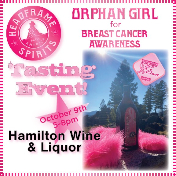 Ophan Girl Breast Cancer Awareness Tasting Event
