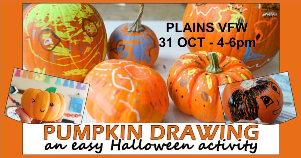 Pumpkin Drawing VFW Plains, MT