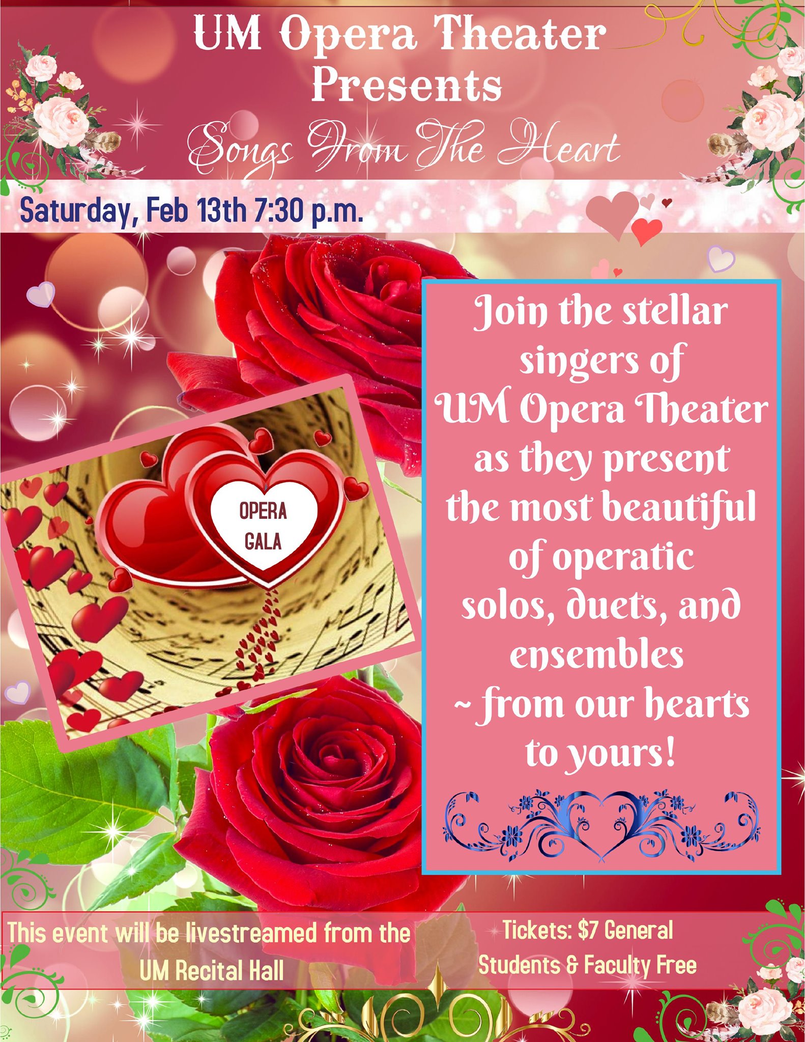 UM Opera Theater presents Songs From the Heart