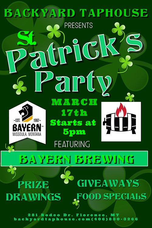 Bayern Brewing is joining Backyard Tap House this St. Patrick's Day