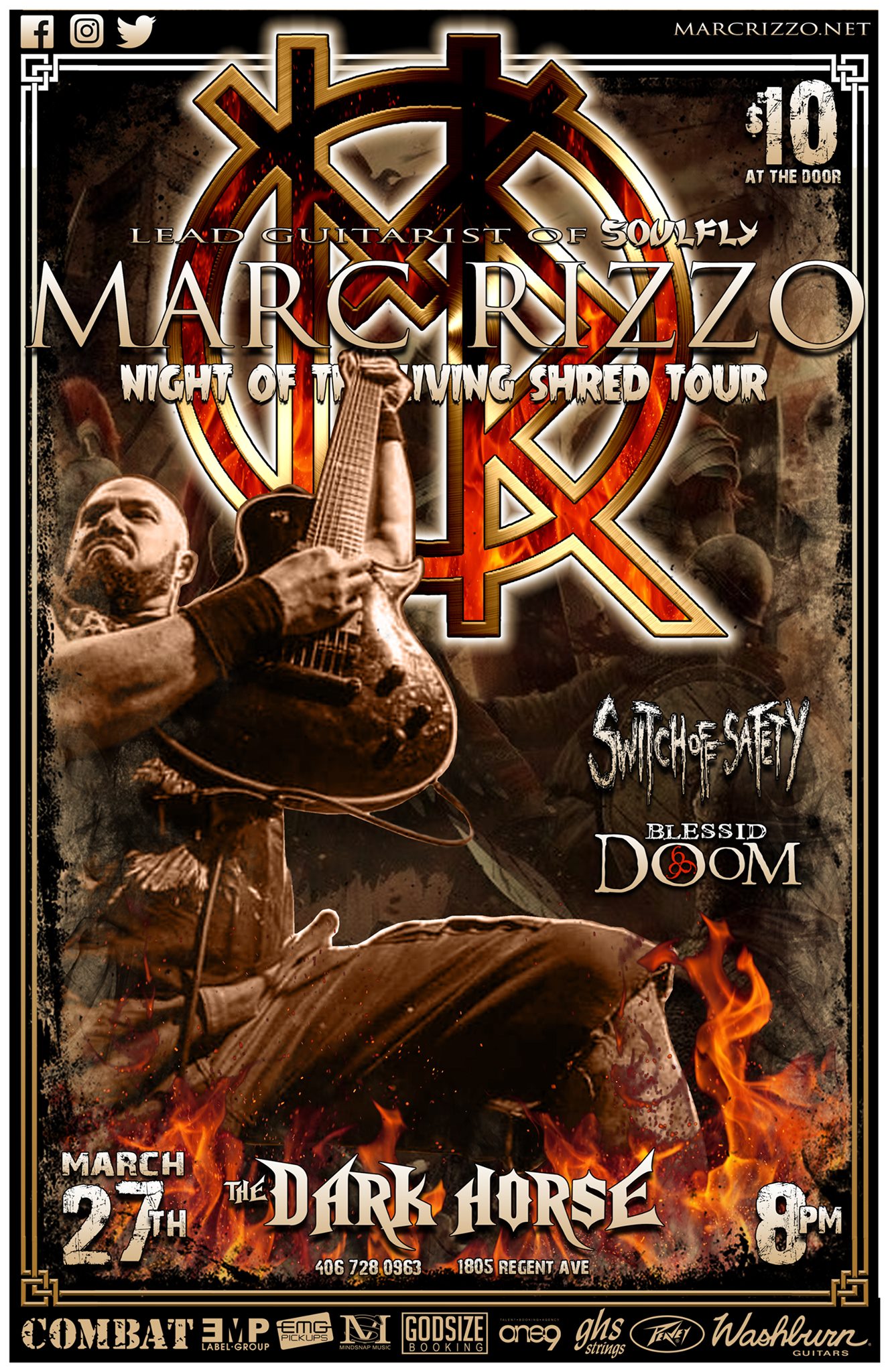 Marc Rizzo Night of the Living Shred Tour