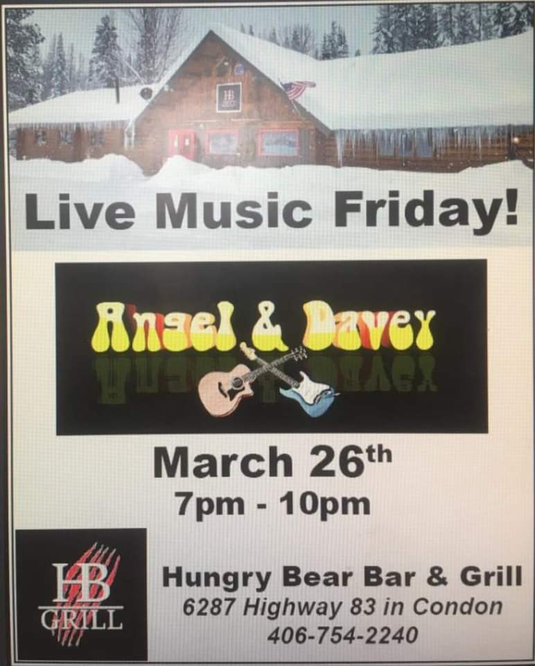 Live Music with Angel & Davey at Hungry Bear Bar & Grill