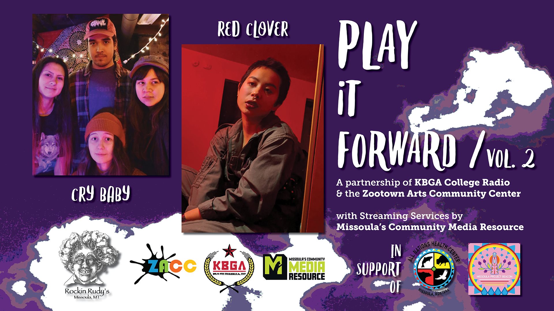 Play It Forward: Cry Baby & Red Clover for Missoula Project Beacon