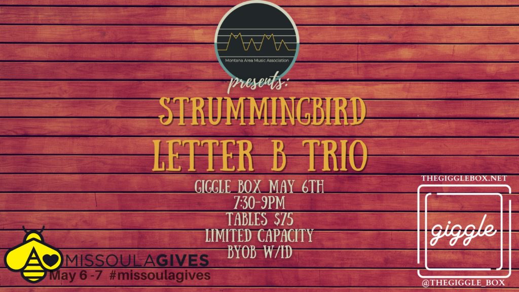 Strummingbird Letter B Trio at The Giggle Box
