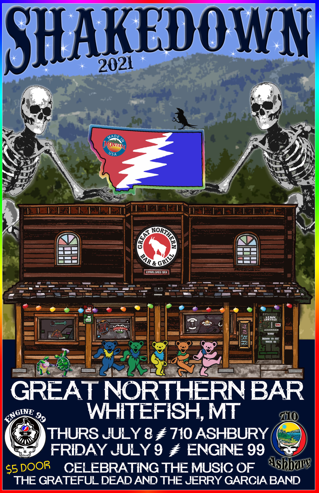710 Ashbury plays Grateful Dead music at the Great Northern Bar 