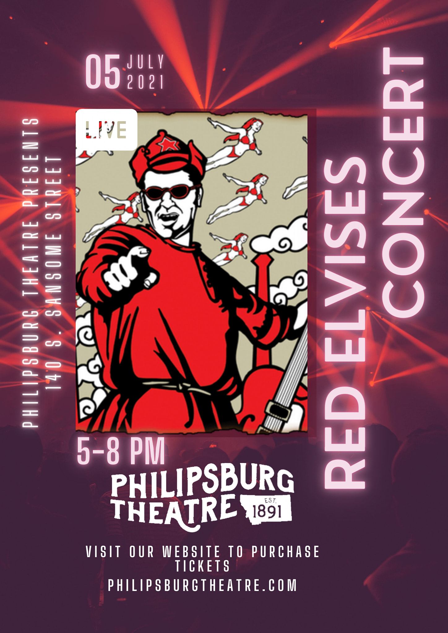 Red Elvises at Philipsburg Theatre
