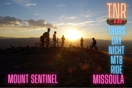 TNR - Thursday Night MTB Ride in Missoula - to the top of Mount Sentinel