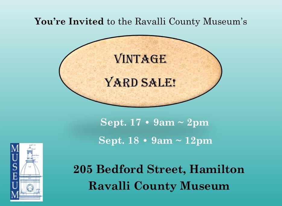 Ravalli County Museum Vintage Yard Sale