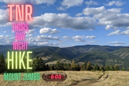 With this week's rain, TNR is switching it up to a HIKE up Mount Jumbo on Thursday at 6 pm