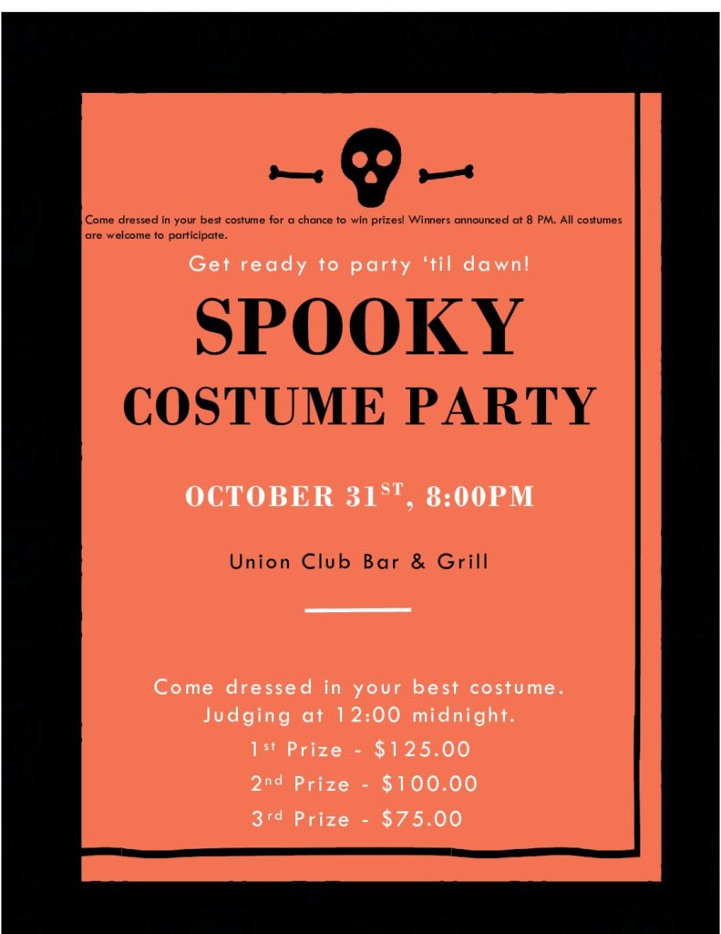 Union Club Costume Party