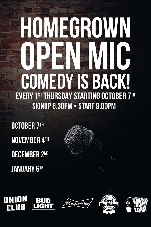 Missoula's HomeGrown Stand Up Comedy-Open Mic