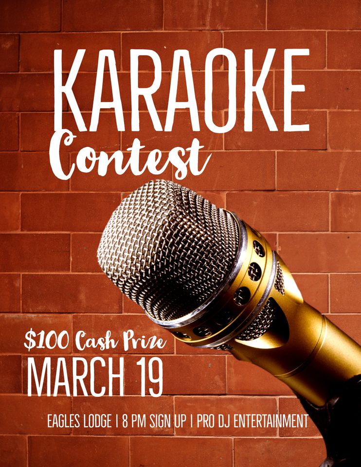 Karaoke Contest - $100 Cash Prize!