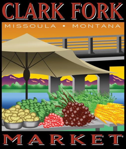 Clark Fork River Market Saturdays in Downtown Missoula, Montana