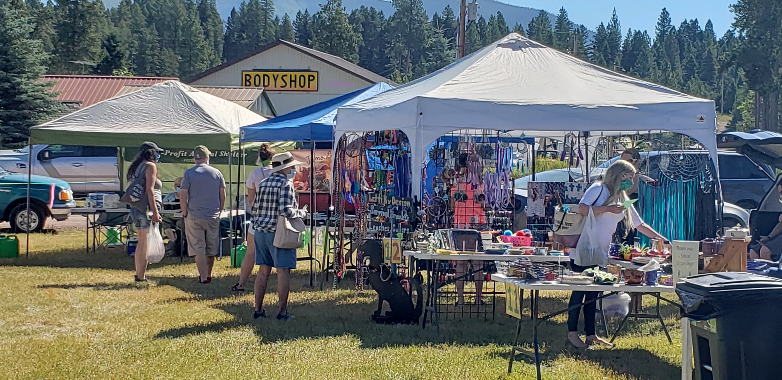 Enjoy the Seeley Lake Sunday Market from 10:00 am to 2:00 pm Sundays from June 18 through September 3