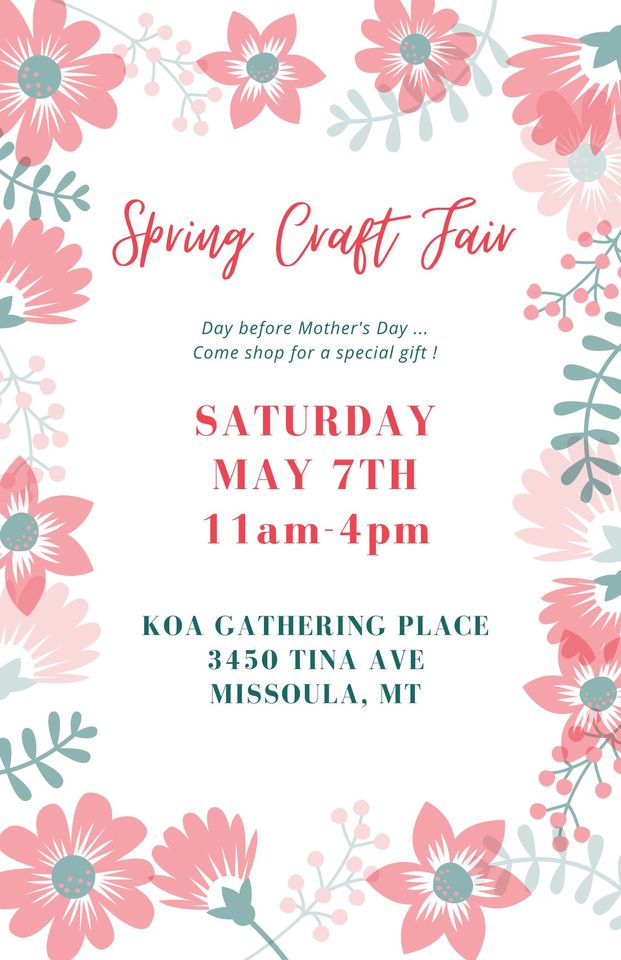 Mothers Day Weekend Craft Fair