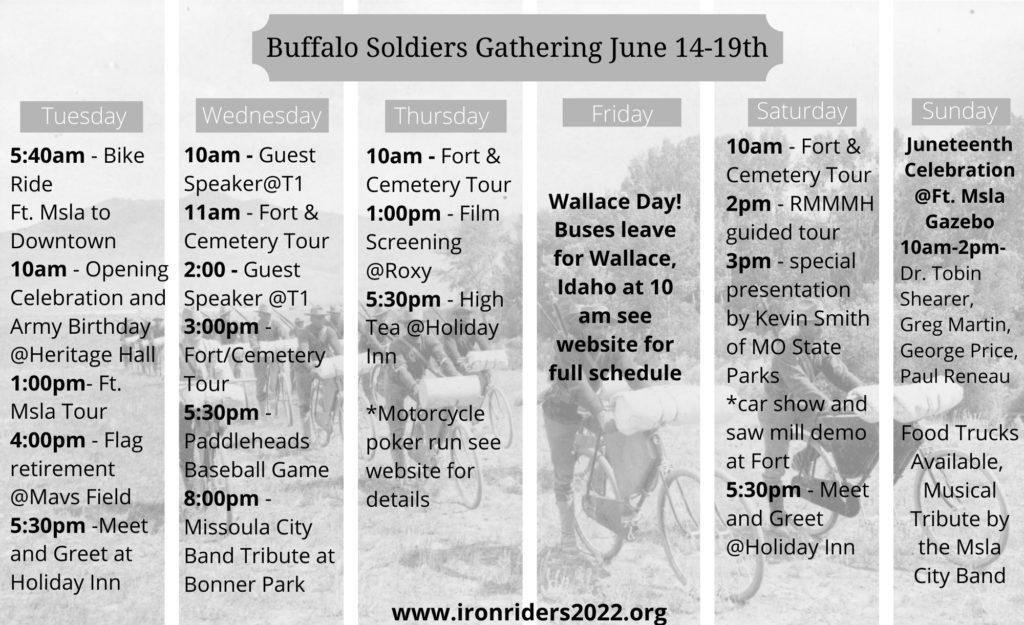 Buffalo Soldiers Gathering June 14-19