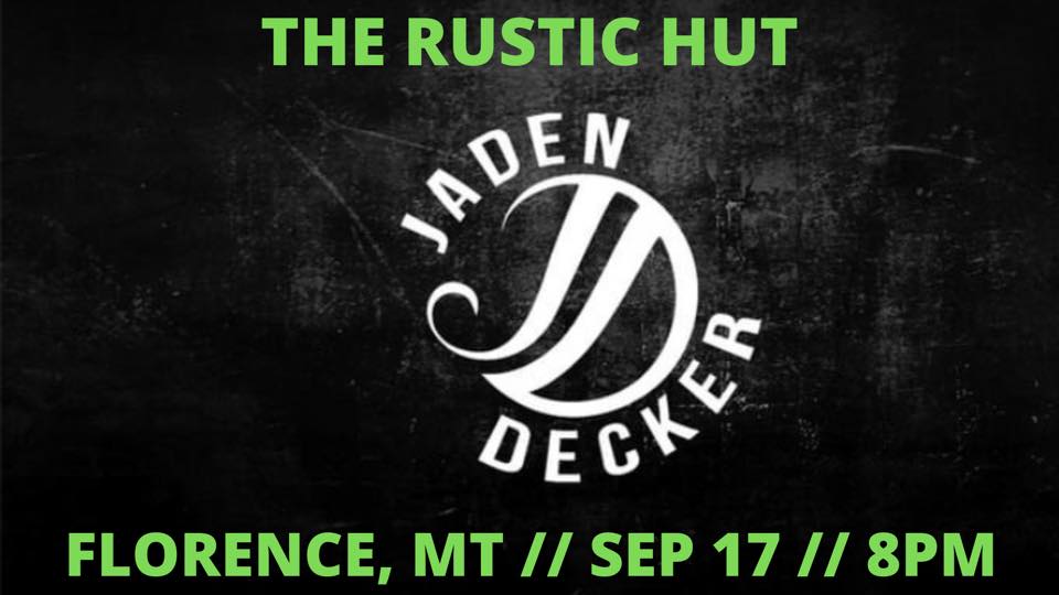 Jaden Decker LIVE at The Rustic Hut