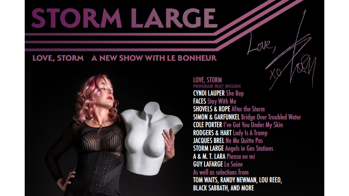 Love, Storm - Storm Large at Wachholz College Center on Valentine's Day, February 14, 2023