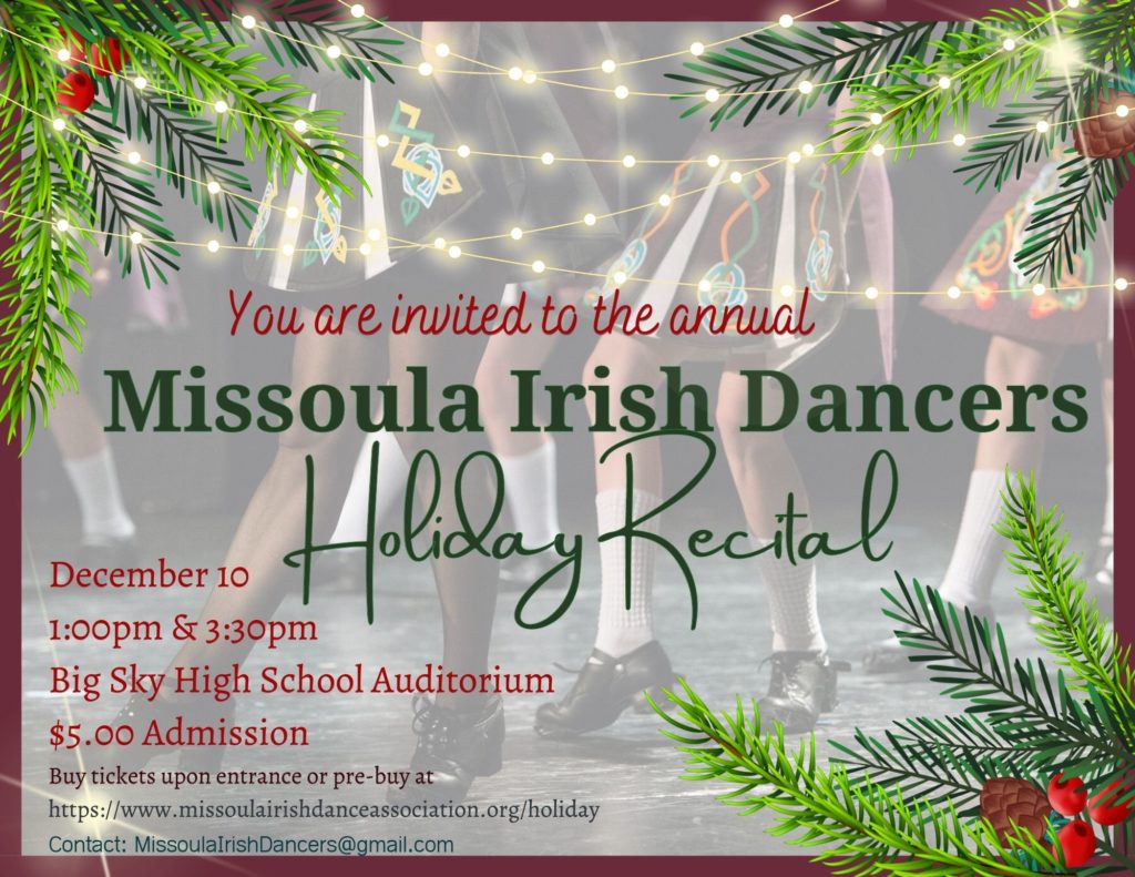 Missoula Irish Dancers Holiday Recital