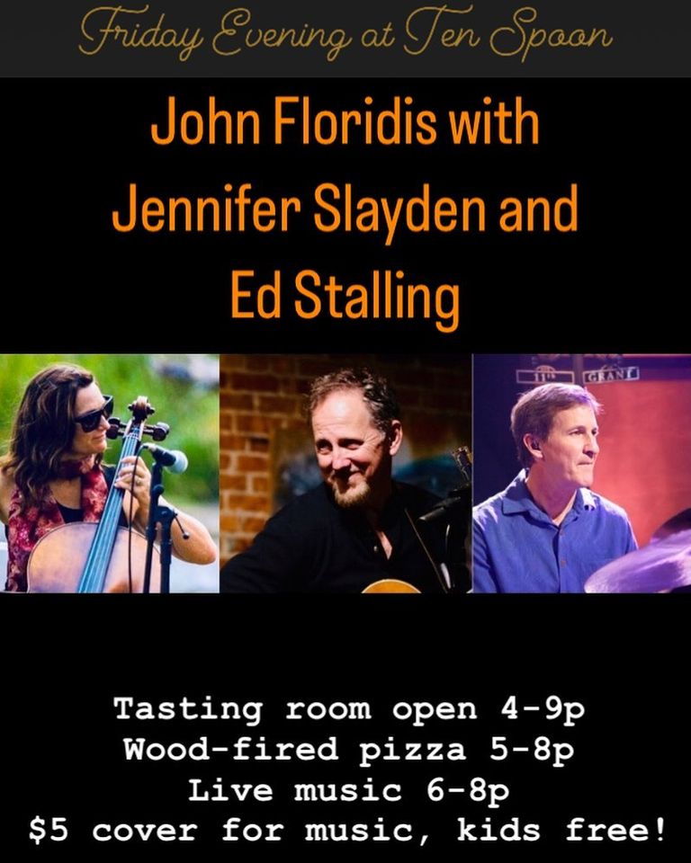John Floridis with Jennifer Slayden on Cello and Ed Stalling on Drums