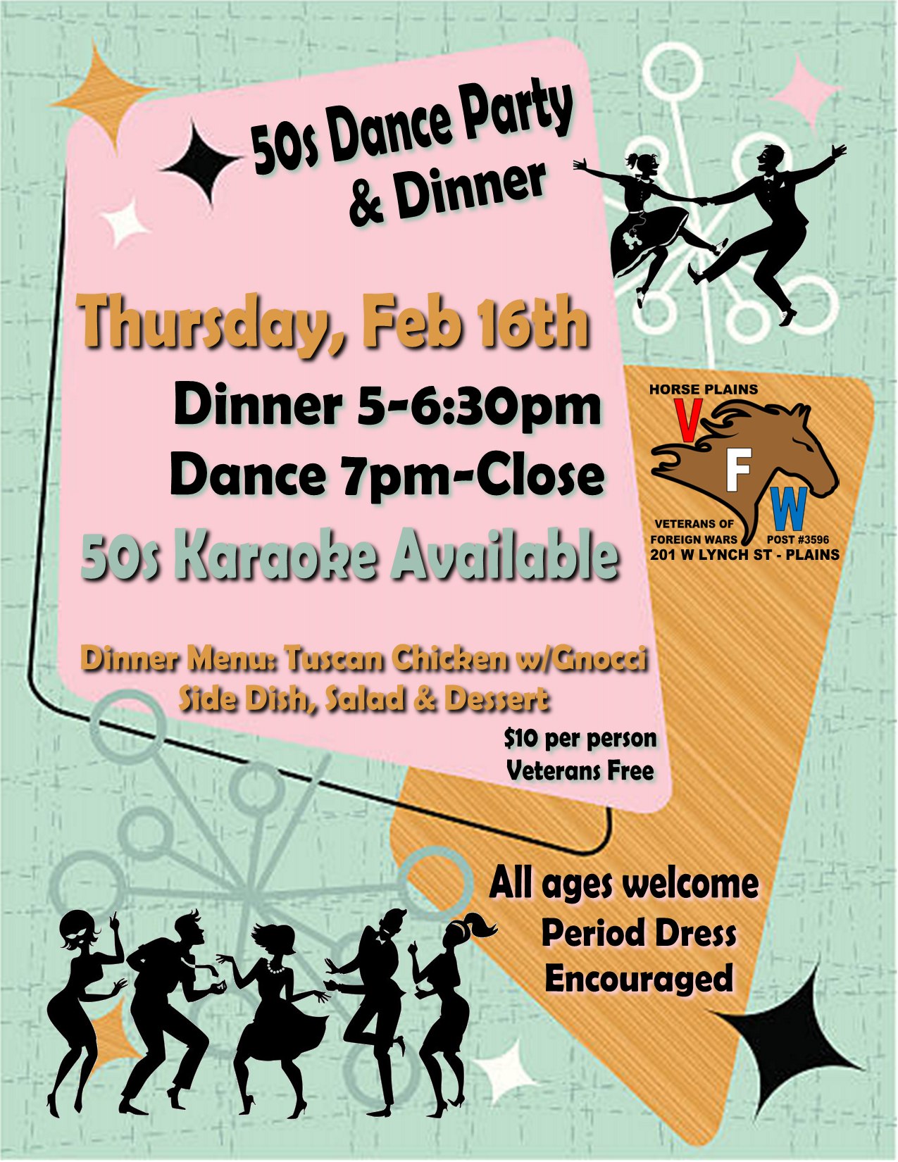 50s Dance Party & Dinner