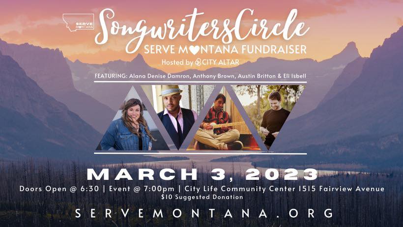 Songwriters Circle: Serve Montana Fundraiser