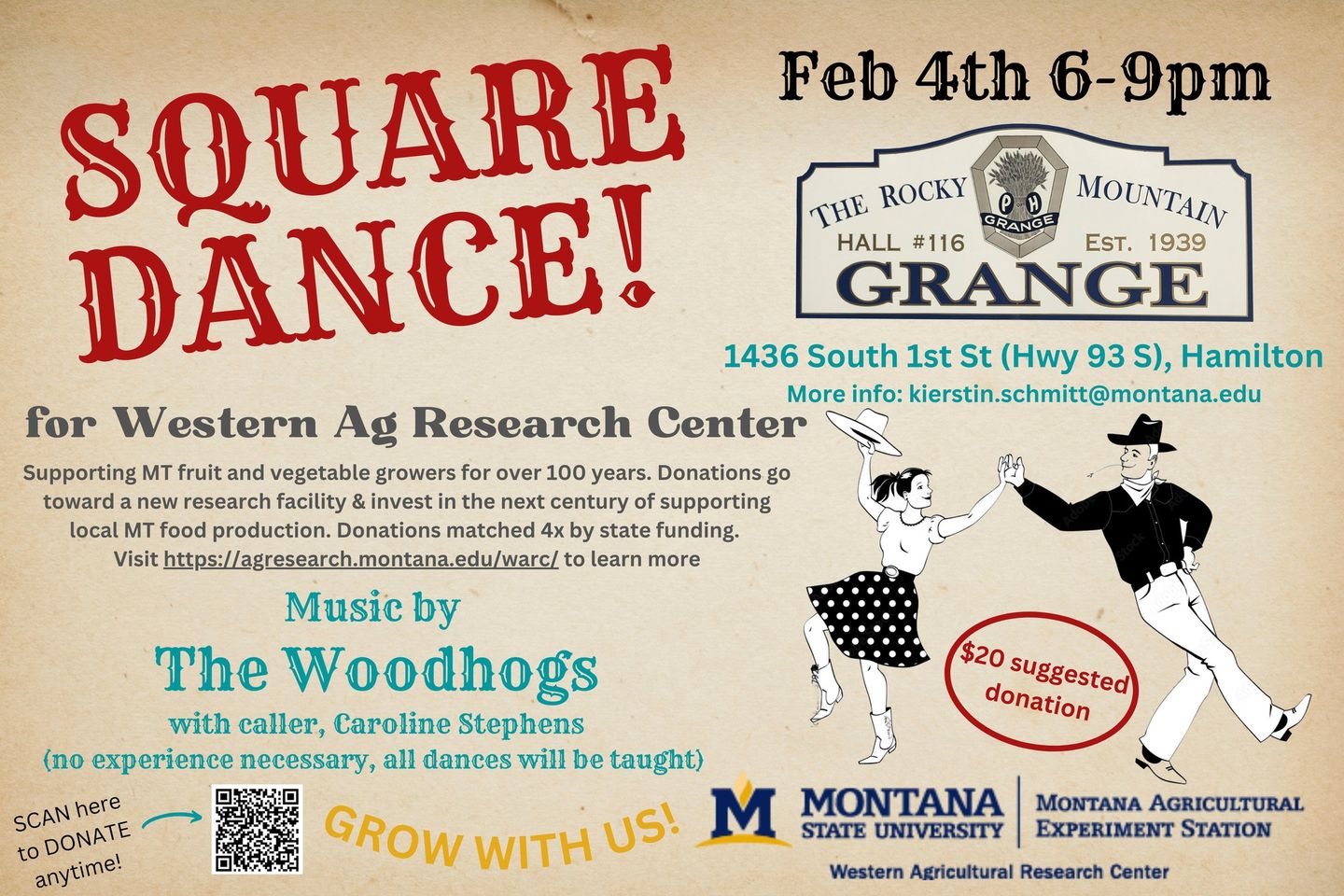 Square Dance Fundraiser for Western Agricultural Research Center