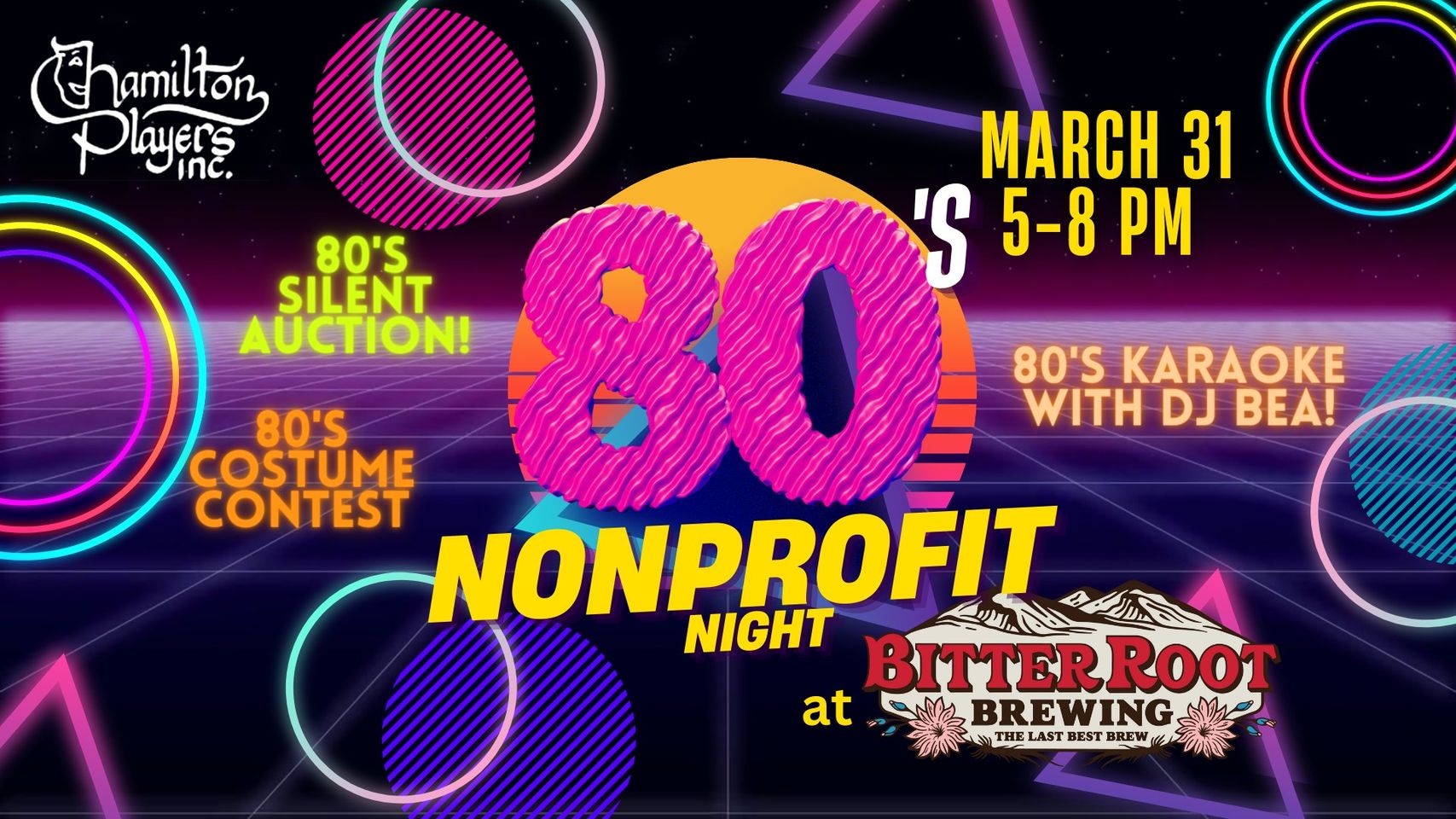 80's Nonprofit Night at Bitterroot Brewing