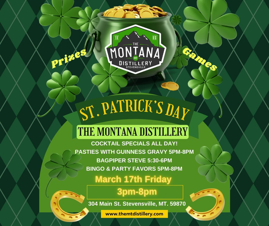 Montana Distillery St Patrick Day