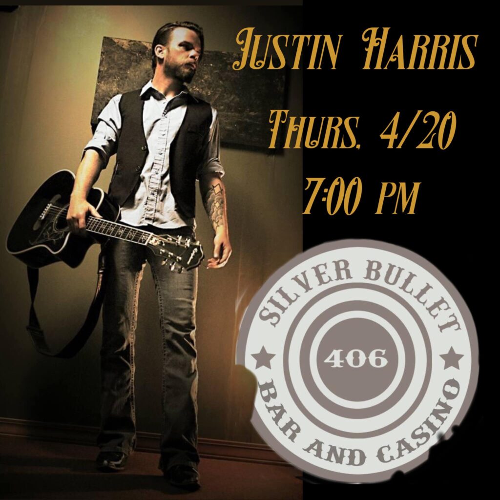 Justin Harris at the Silver Bullet Bar and Casino on Thursday, April 20, 2023