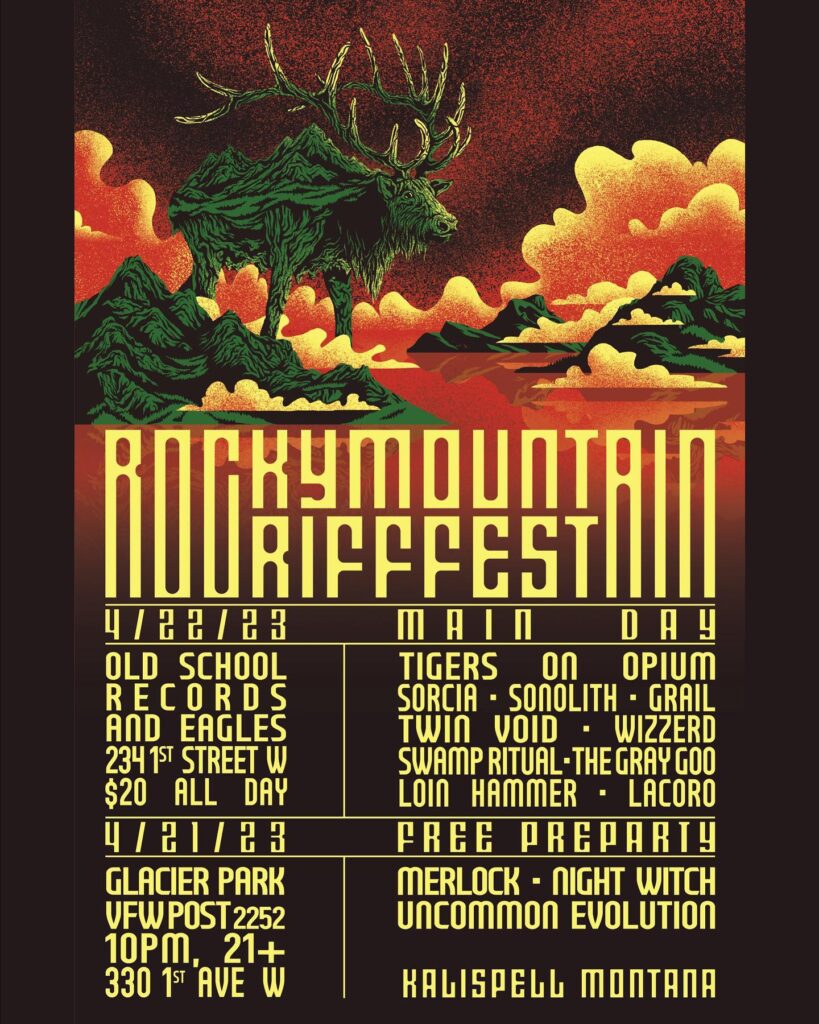 Rocky Mountain Riff Fest at Glacier Park VFW Post 2252 in Kalispell, Montana on Friday, April 21 and Saturday, April 22, 2023 in Kalispell, Montana