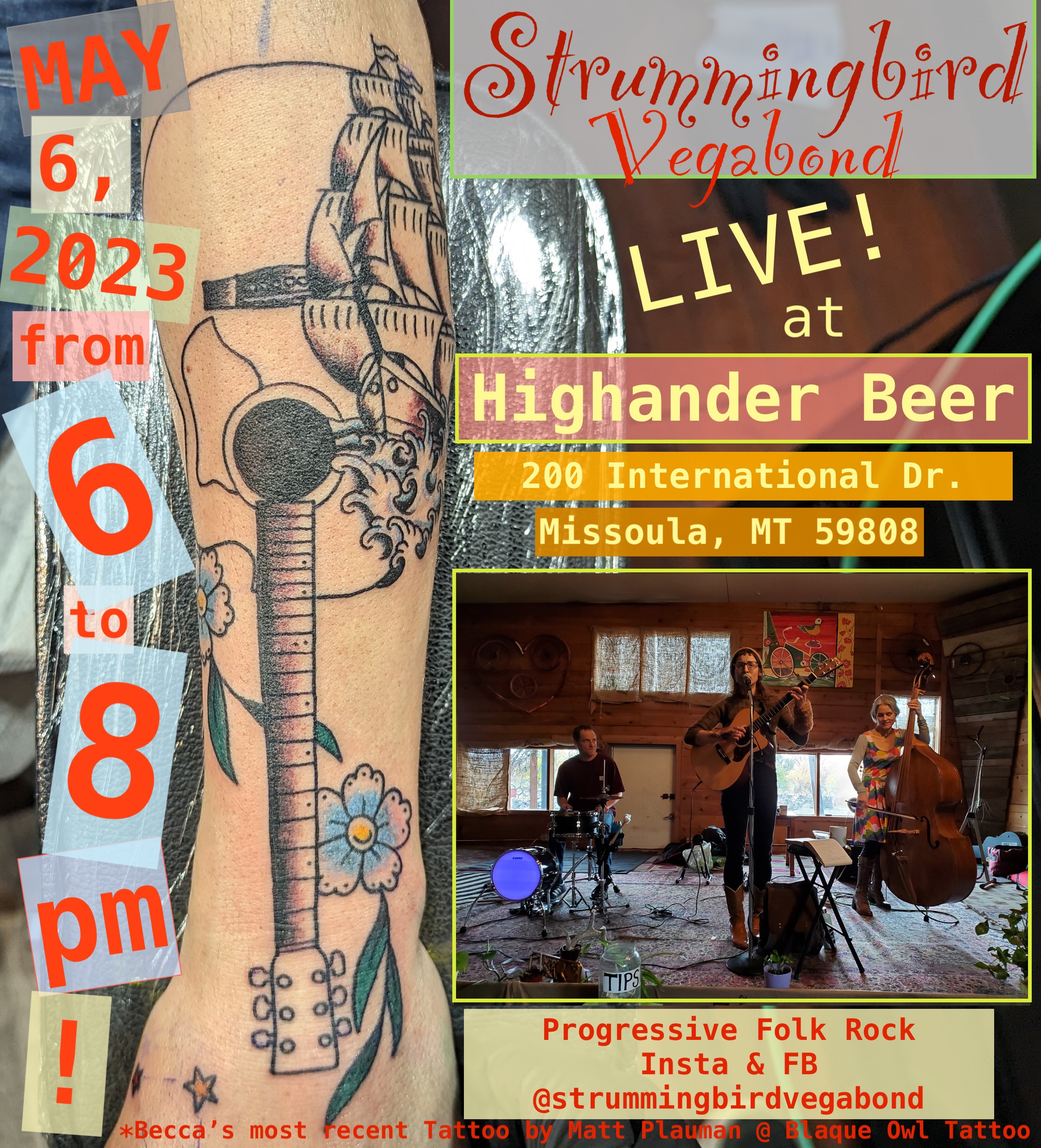 Strummingbird Vegabond at Highlander Beer on Saturday, May 6, 2023