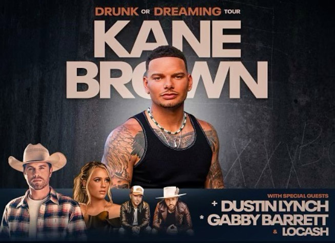 Kane Brown - Drunk or Dreaming Tour with special guests Dustin Lynch, Gabby Barrett and Locash