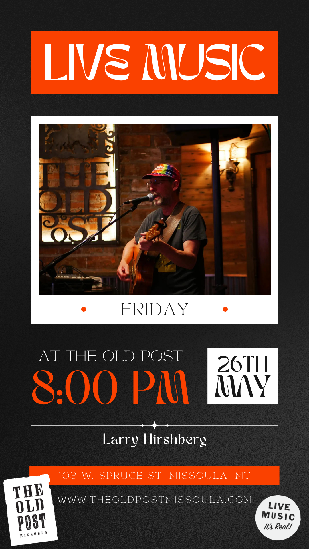 Larry Hirshberg at The Old Post in Downtown Missoula on Friday, May 26, 2023
